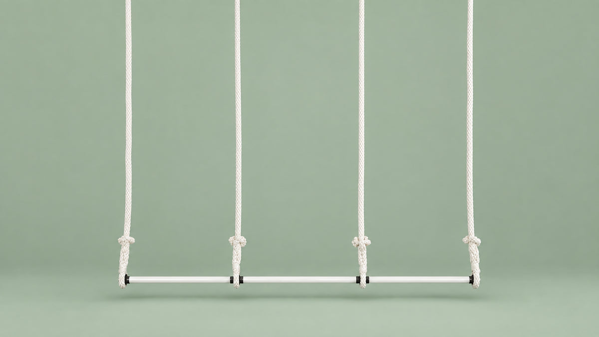 Triple trapeze, 3 x 55 cm wide, 2.50 meter rope length
