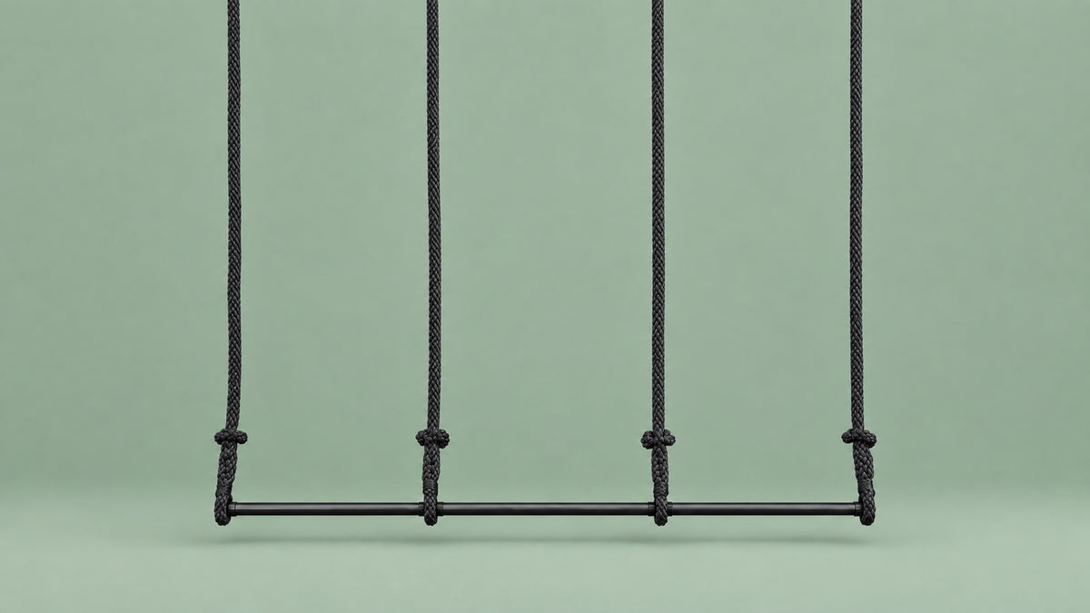 Triple trapeze, 3 x 55 cm wide, 2.50 meter rope length