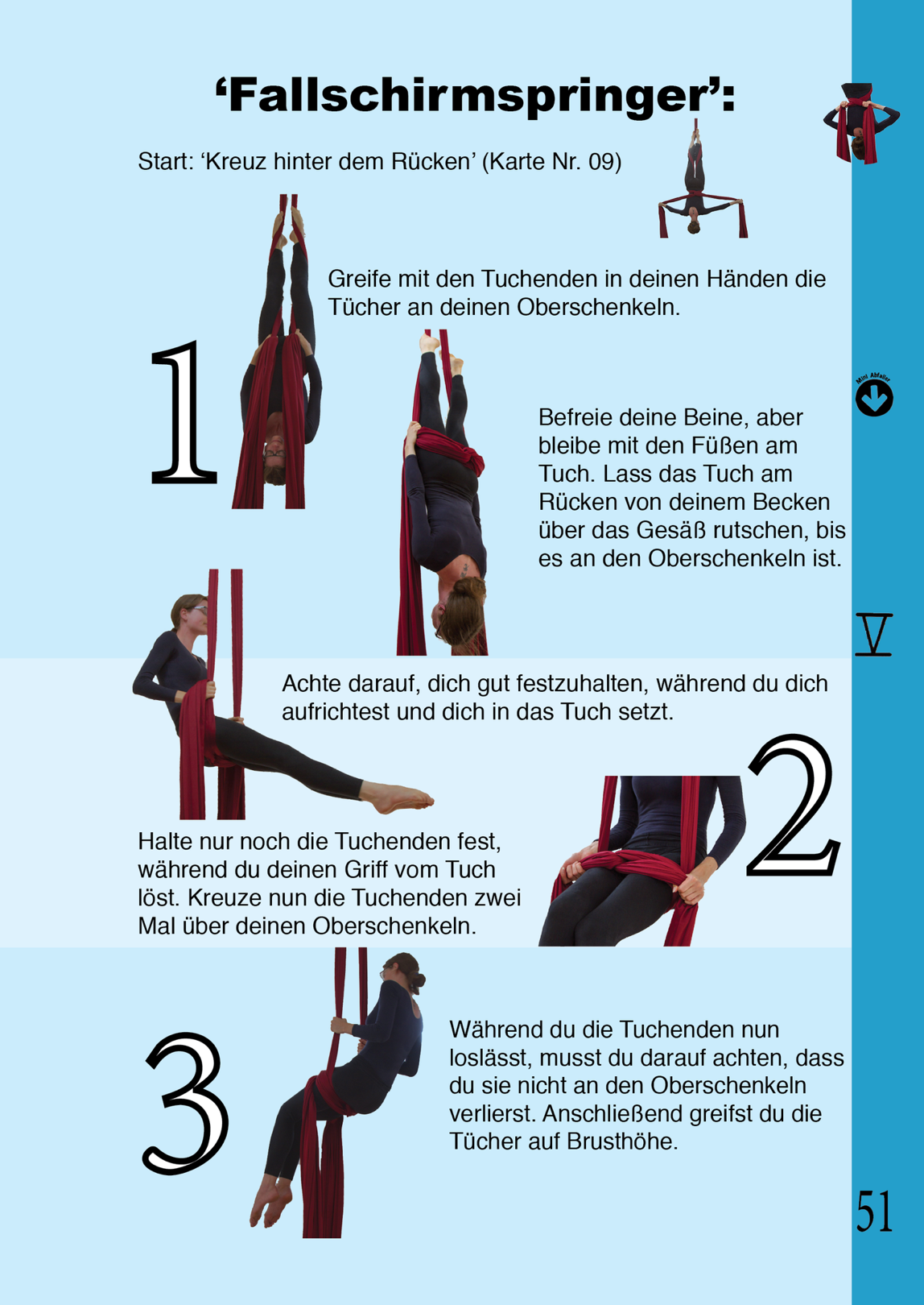 Vertikaltuch Karten von Martina Thaler