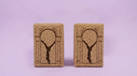 personalized Handstand blocks cork