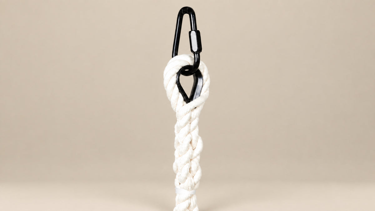 Double trapeze vertical, 55 cm wide, 3.60 meter rope length