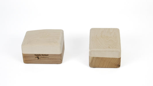 Natalie's handstand blocks made of fine woods