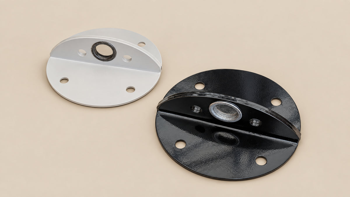 Universal wall and ceiling mount bracket round