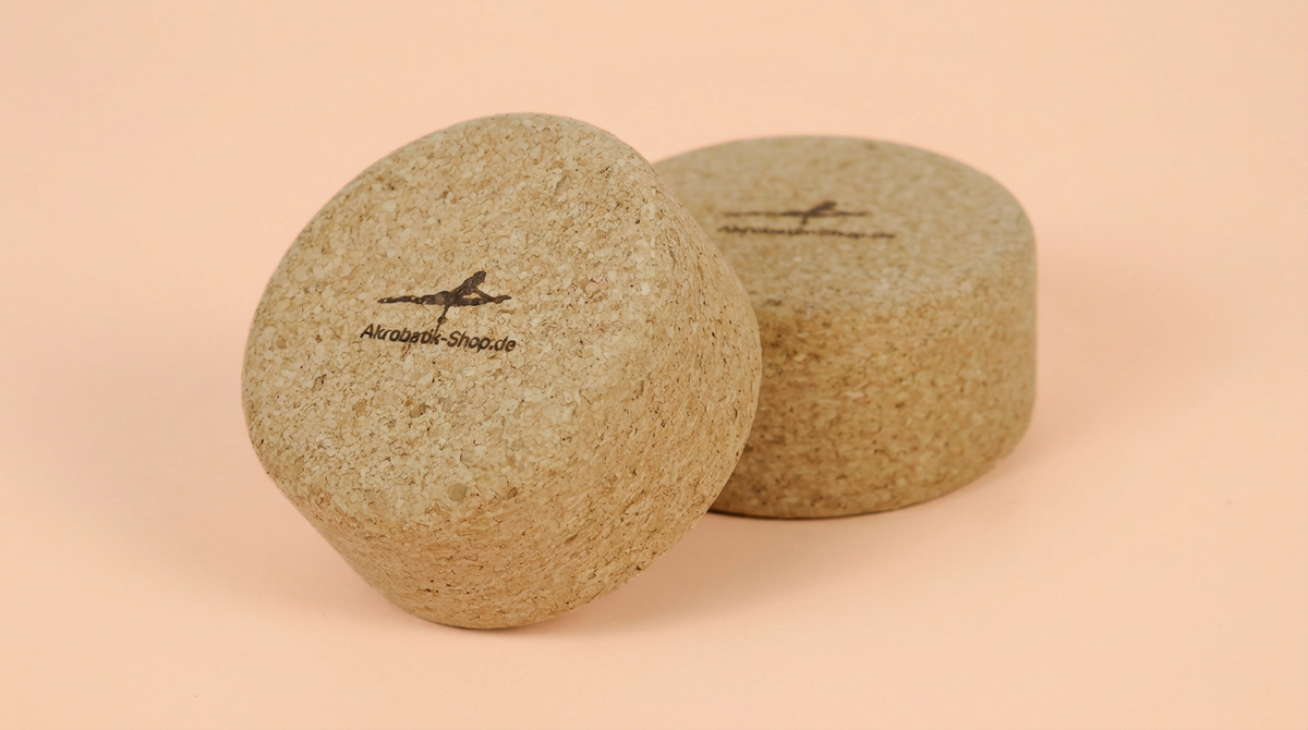 Handstand blocks cork, round, pair