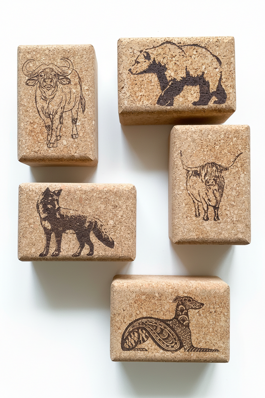 personalized Handstand blocks cork 