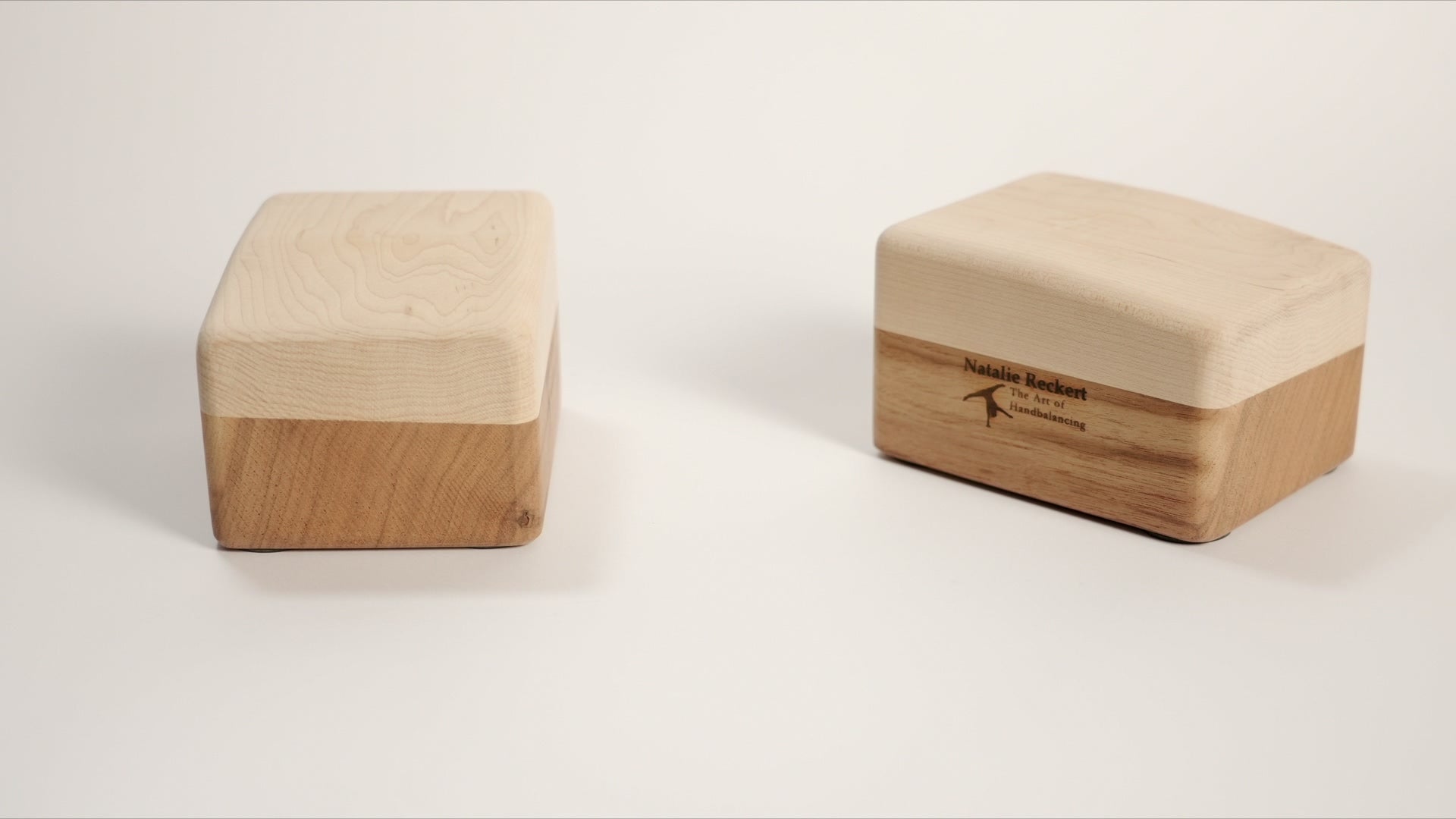 Natalie's handstand blocks made of walnut / beech – Akrobatik Shop