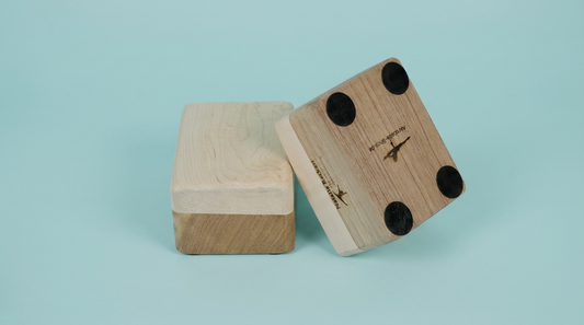 Natalie's handstand blocks made of fine woods