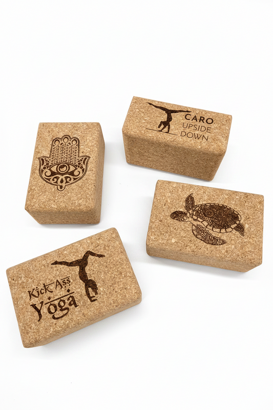 personalized Handstand blocks cork 
