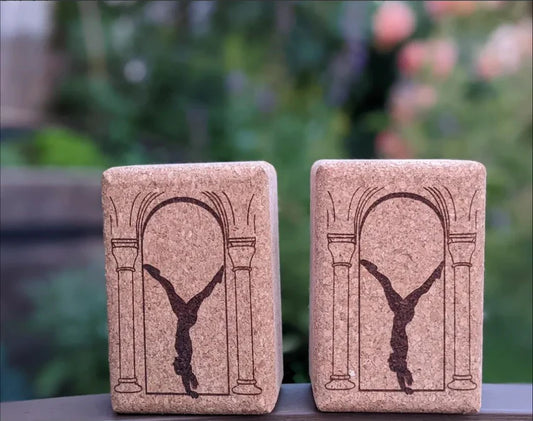personalized Handstand blocks cork 